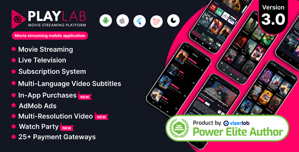 PlayLab v3.0 - On Demand Movie Streaming Platform